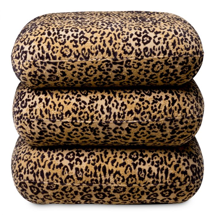 Stool Greenwich bernard leopard camel