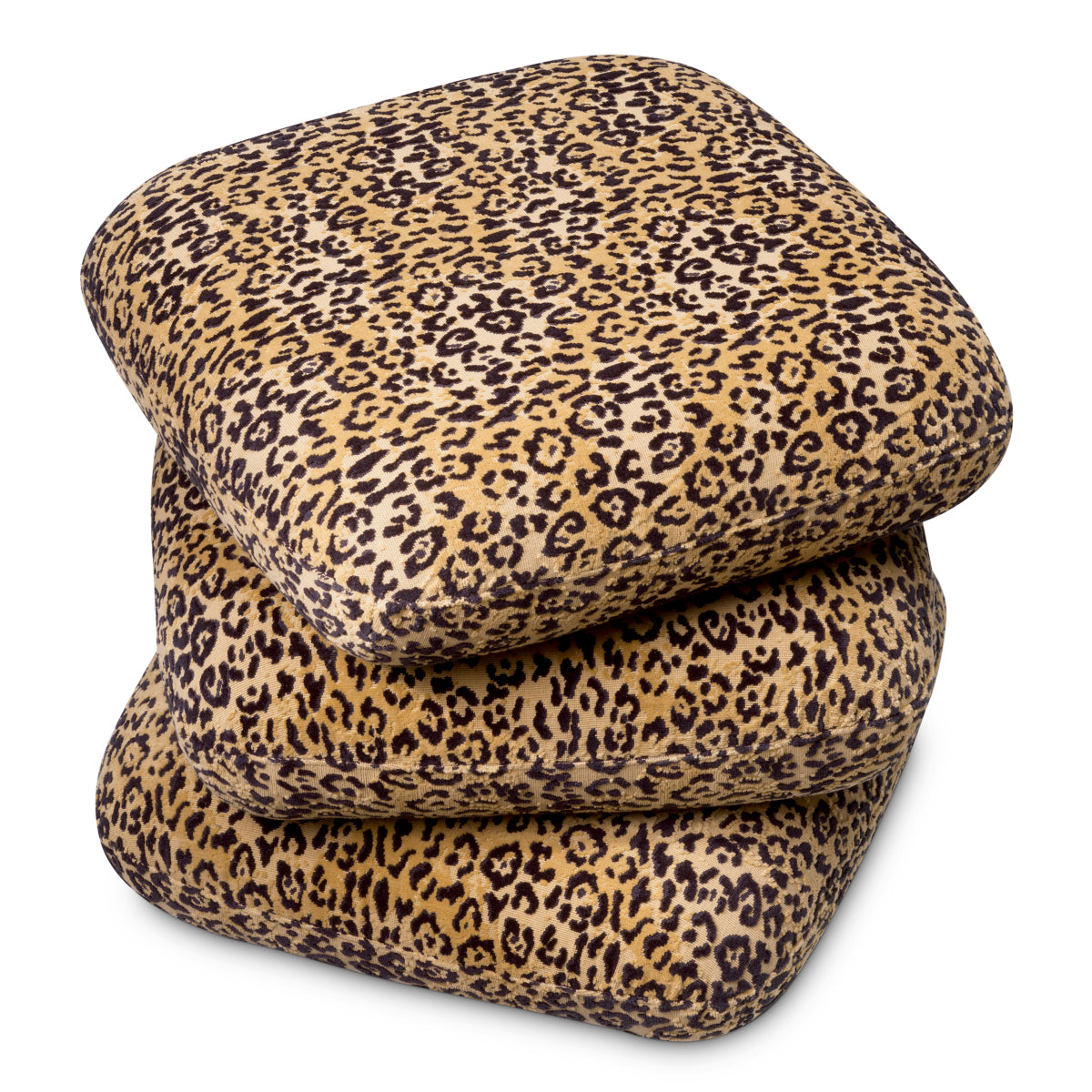 Bernard Leopard Swivel Stool Greenwich