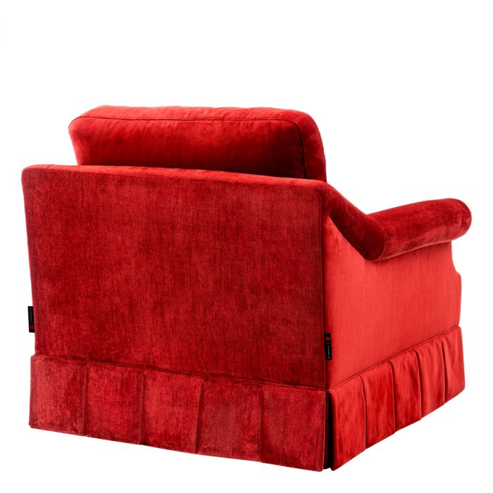 Chair Verplanck wrey velvet red