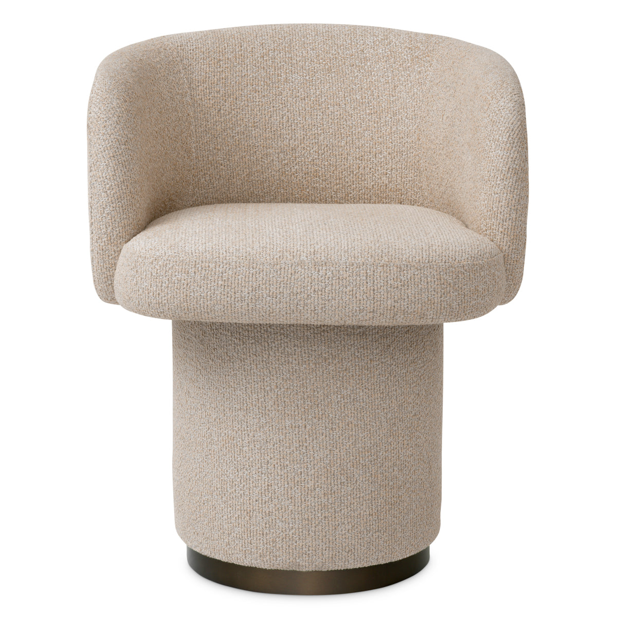 Beige Swivel Dining Chair Marly