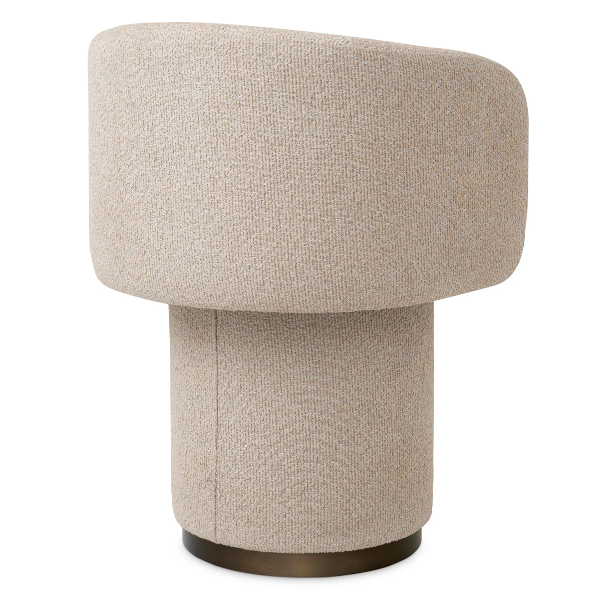 Beige Swivel Dining Chair Marly