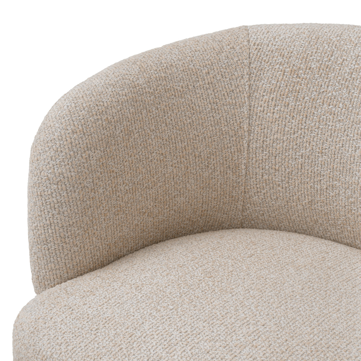 Beige Swivel Dining Chair Marly