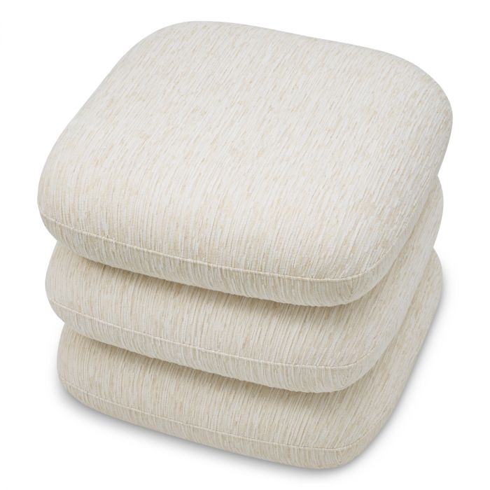 Stool Greenwich jacquard off-white