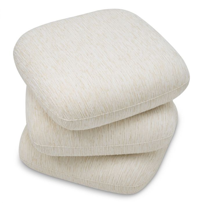 Stool Greenwich jacquard off-white