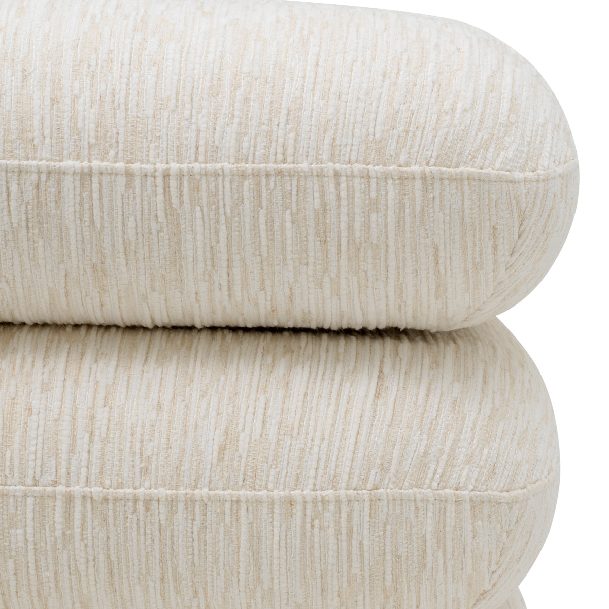 Off-white Upholstered Swivel Stool Greenwich