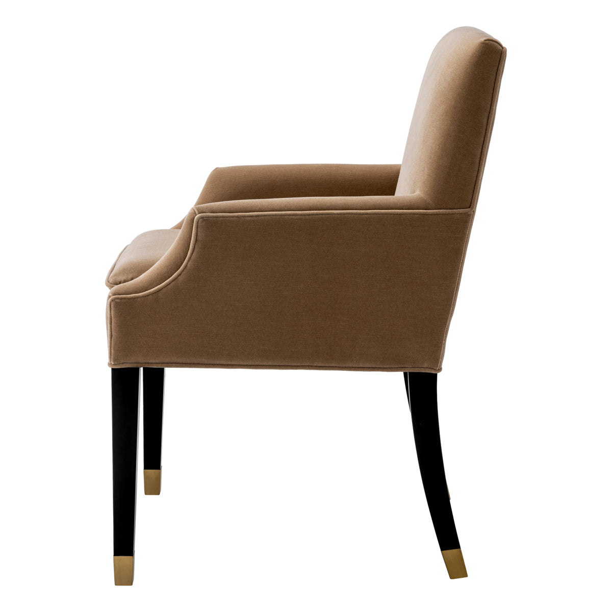 Brown Wool Dining Chair Clayton