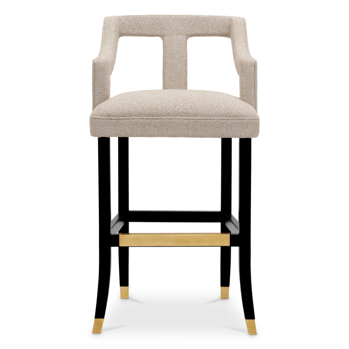 Beige Cut-Out Bar Stool Roumier | Eichholtzmh.com