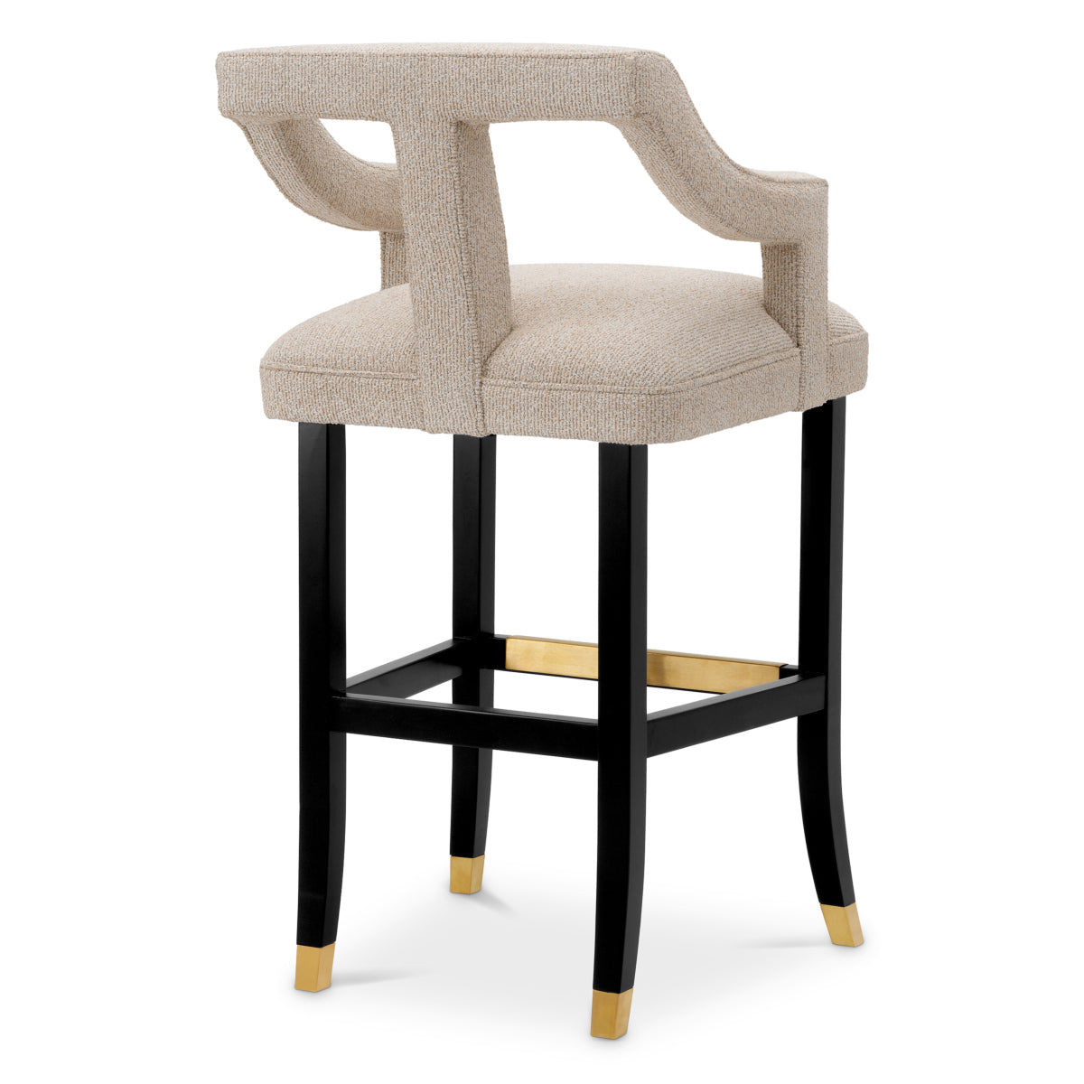 Beige Cut-Out Bar Stool Roumier | Eichholtzmh.com
