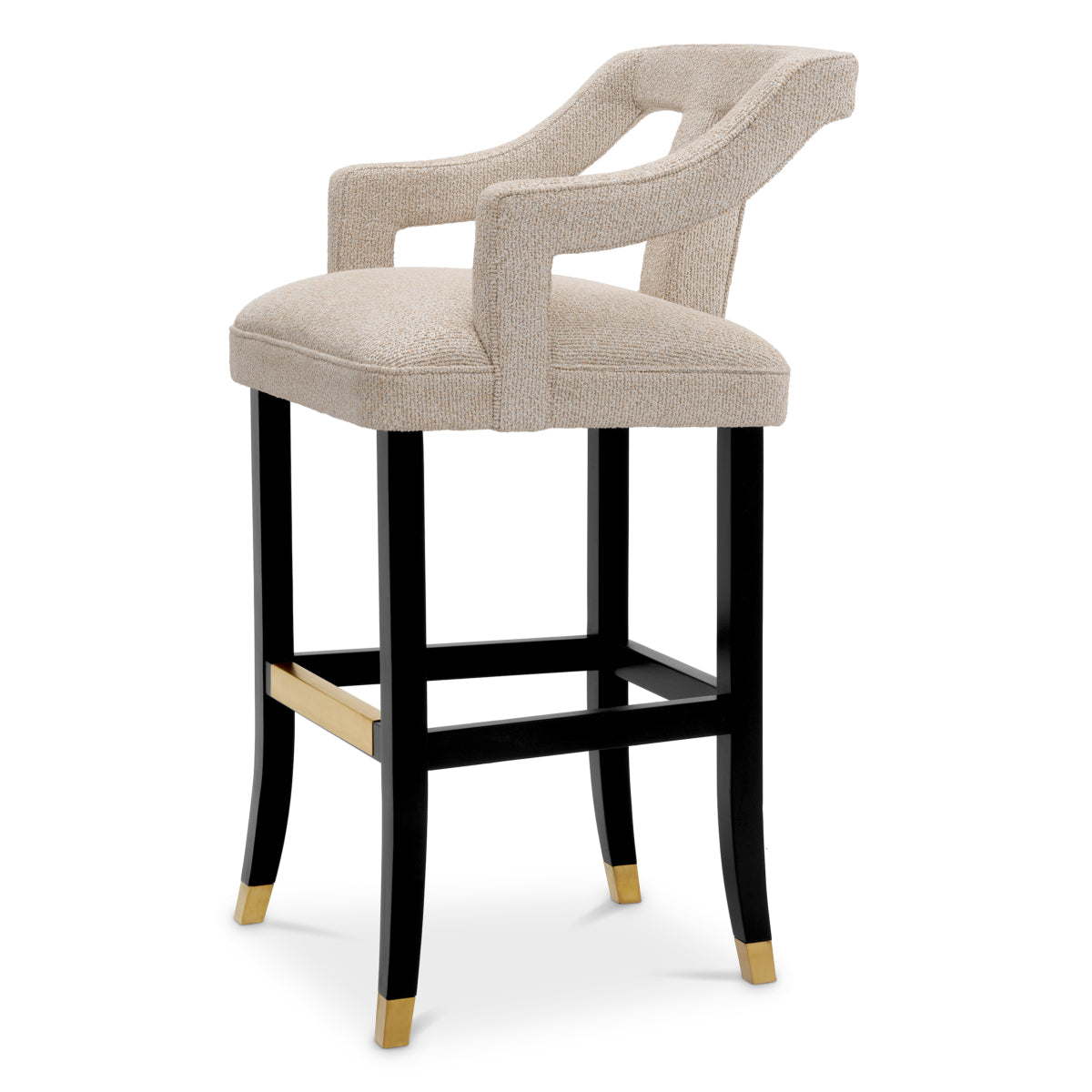 Beige Cut-Out Bar Stool Roumier | Eichholtzmh.com