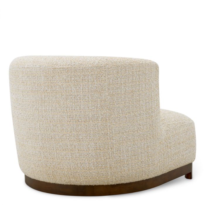 Chair Stelvio walnut finish winslow chenille beige