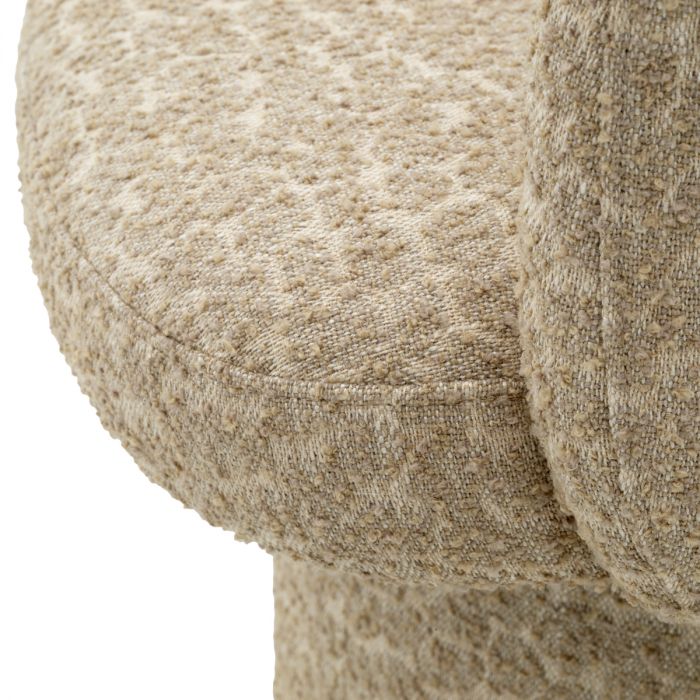 Dining Chair Marly bronze finish vaux jacquard beige