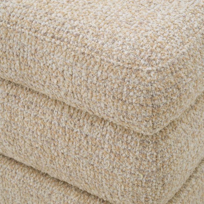 Stool Fifth bronze finish winslow chenille beige