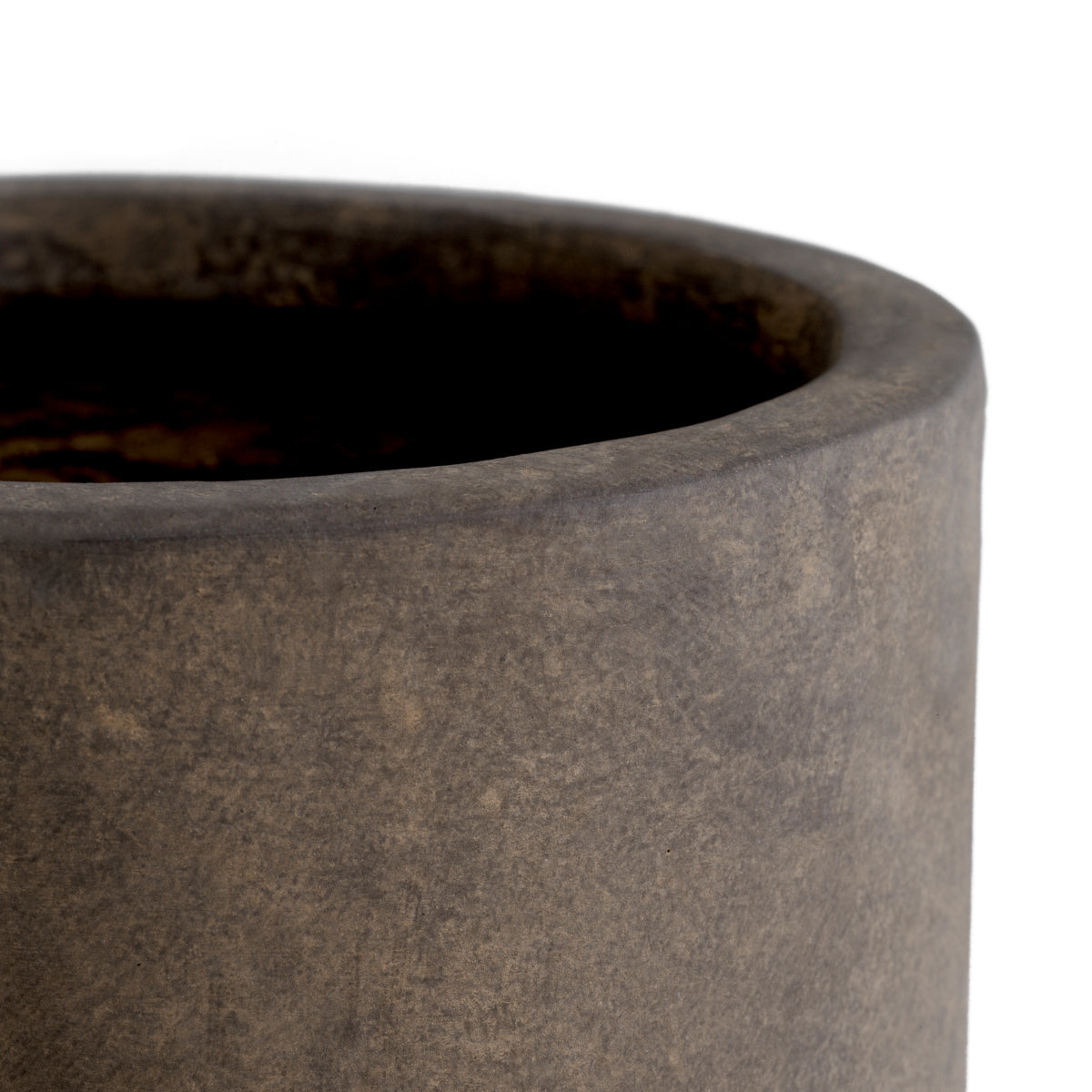 Taupe Narrow-Necked Vase Moon Jar