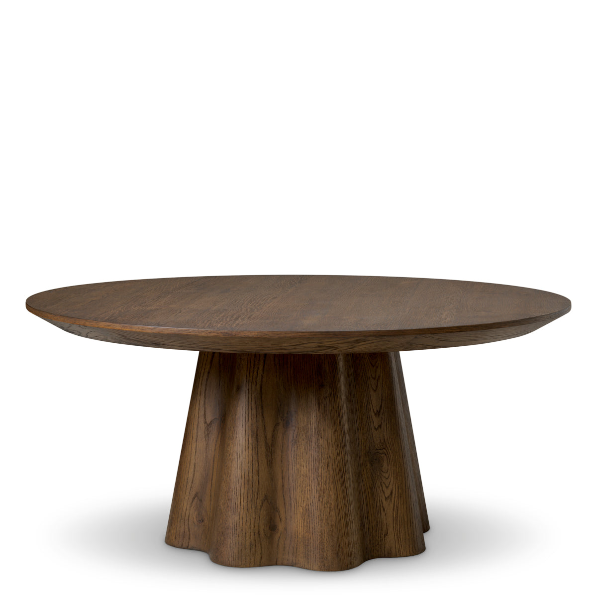 Dark Brown Oak Veneer Coffee Table Papyrus