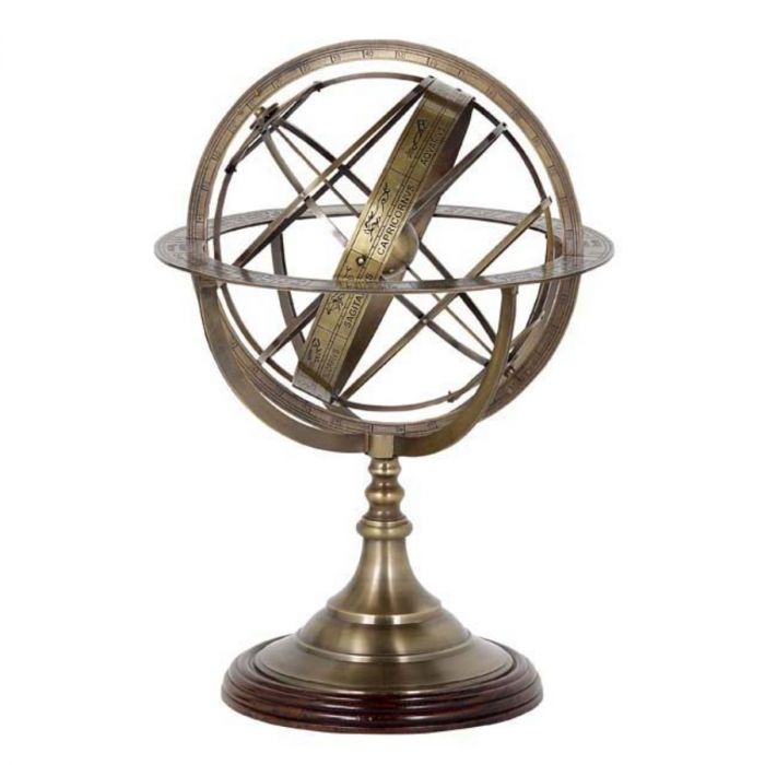 Globe antique brass finish L