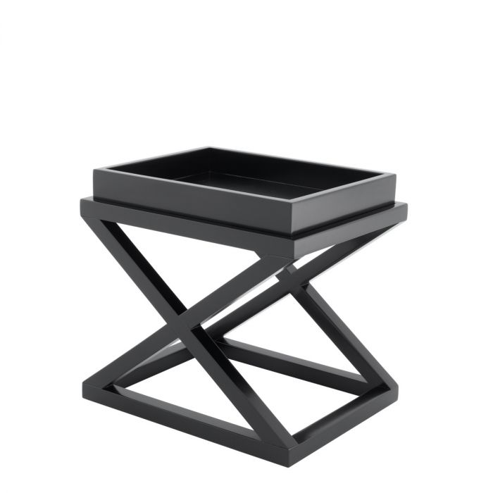 Side Table McArthur waxed black finish