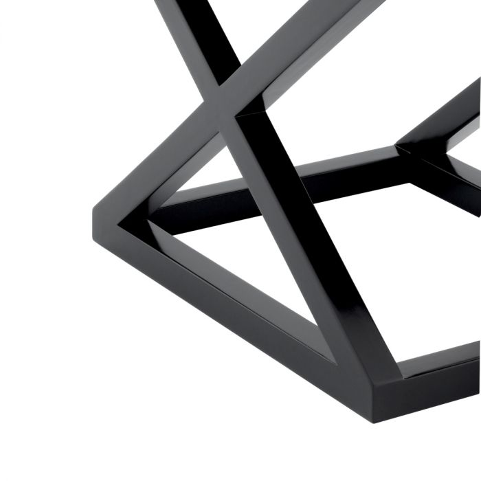 Side Table McArthur waxed black finish