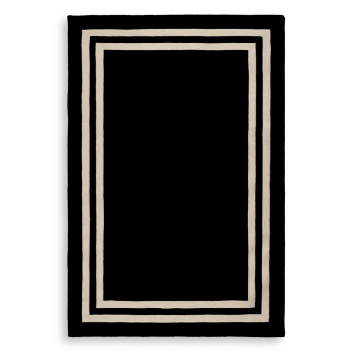 Rug Celeste black & off-white 300 x 400 cm