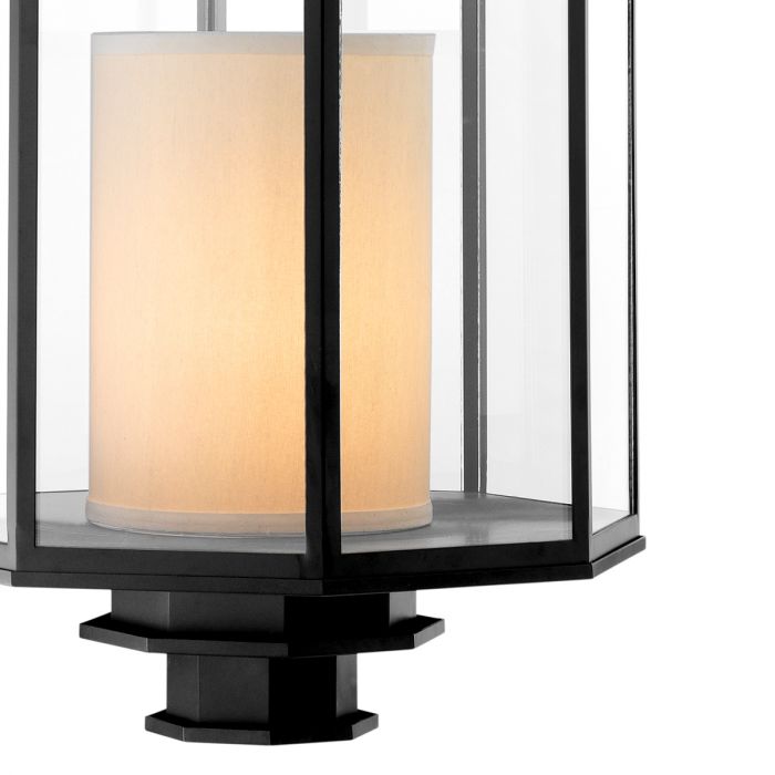 Lantern Monticello L cm black finish