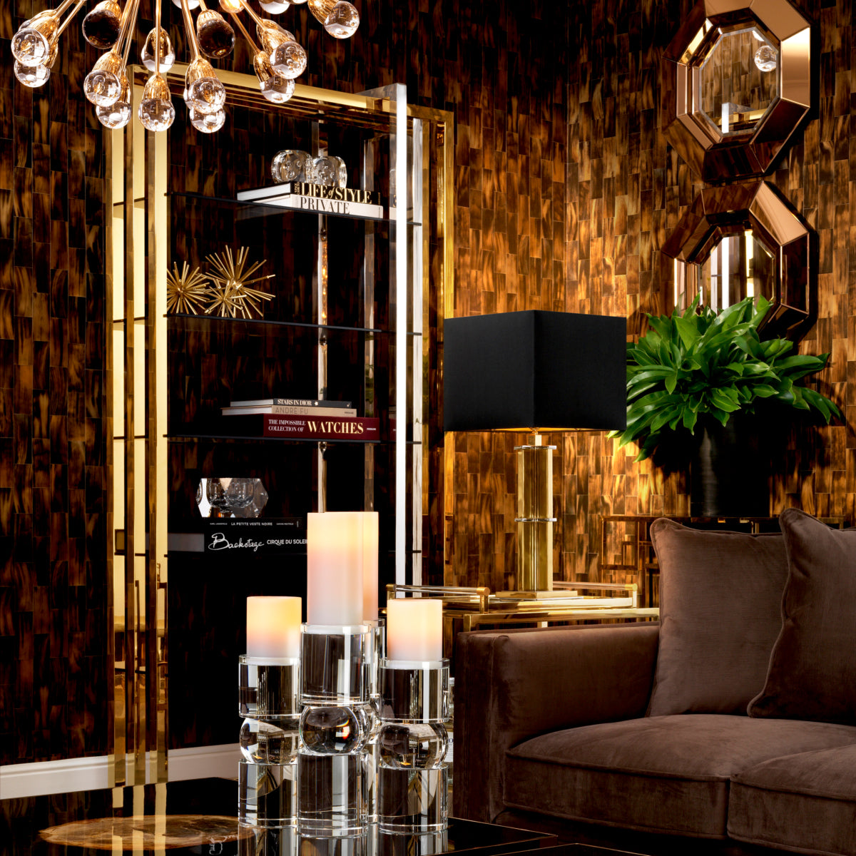 Gold and Steel Cabinet Cipriani | Eichholtzmh.com