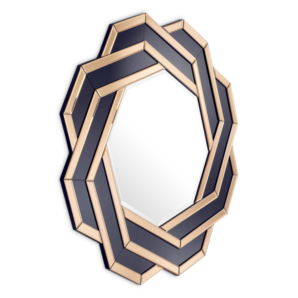 Amber Black Glass Mirror Mulini | Eichholtzmh.com