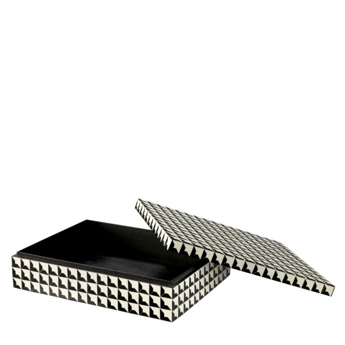 Box Cabas black & white L