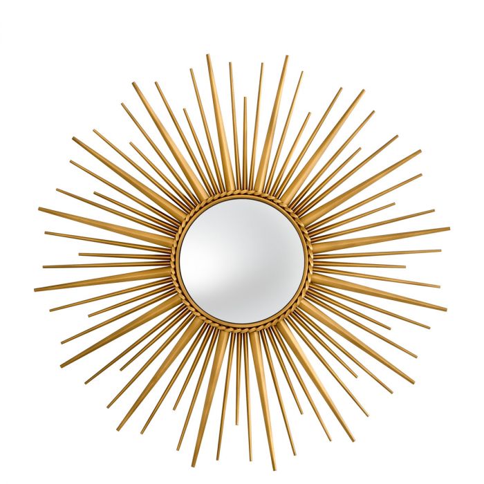 Mirror Helios vintage brass finish