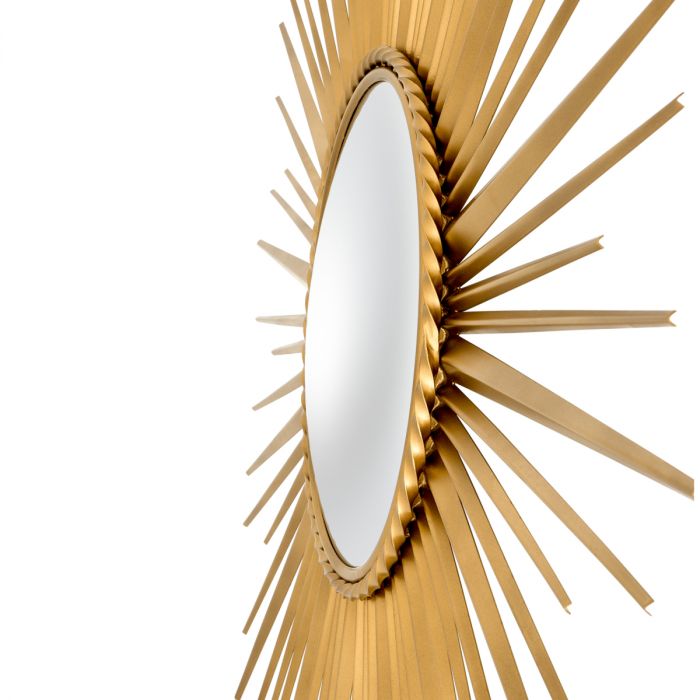 Mirror Helios vintage brass finish
