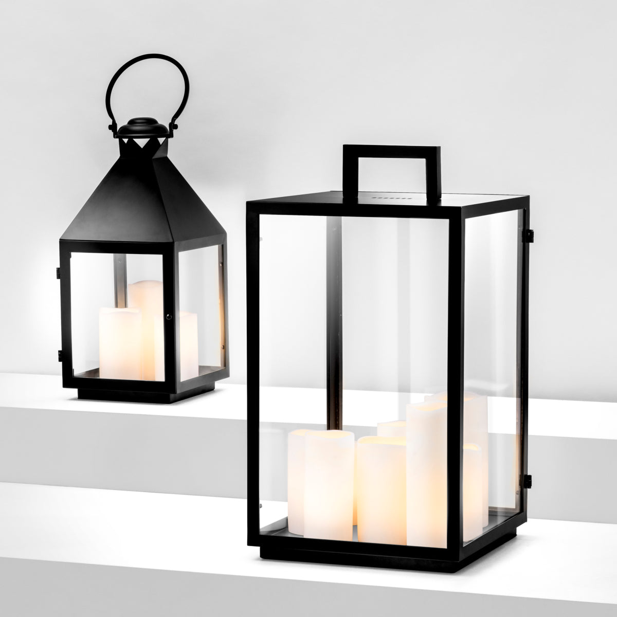 Black Faux Candle Table Lamp Debonair | Eichholtzmh.com