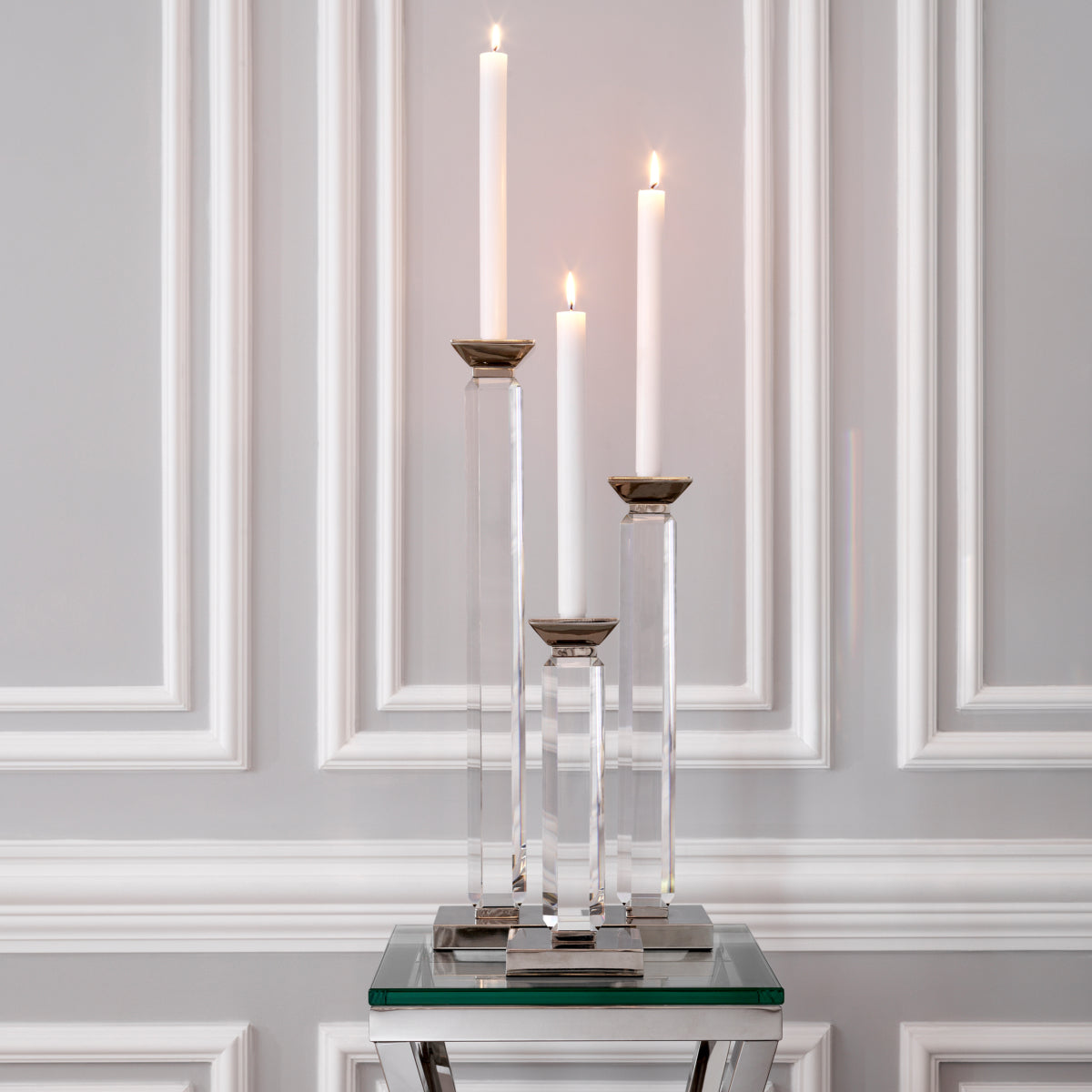 Glass Stick Candle Holders (3) Livia | Eichholtzmh.com 