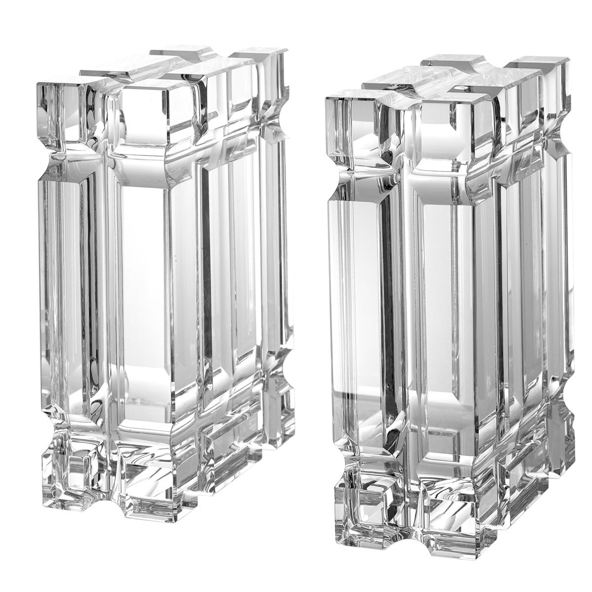 Crystal Glass Bookends (2) Linea | Eichholtzmh.com