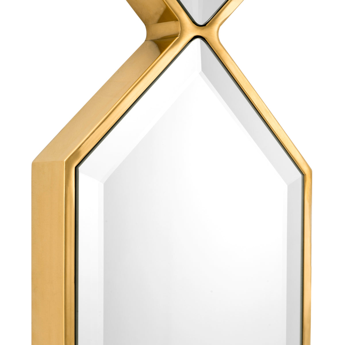 Gold Hexagonal Mirror Glass Saronno | Eichholtzmh.com