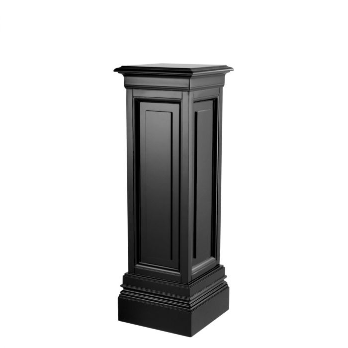 Column Salvatore waxed black finish 100 cm