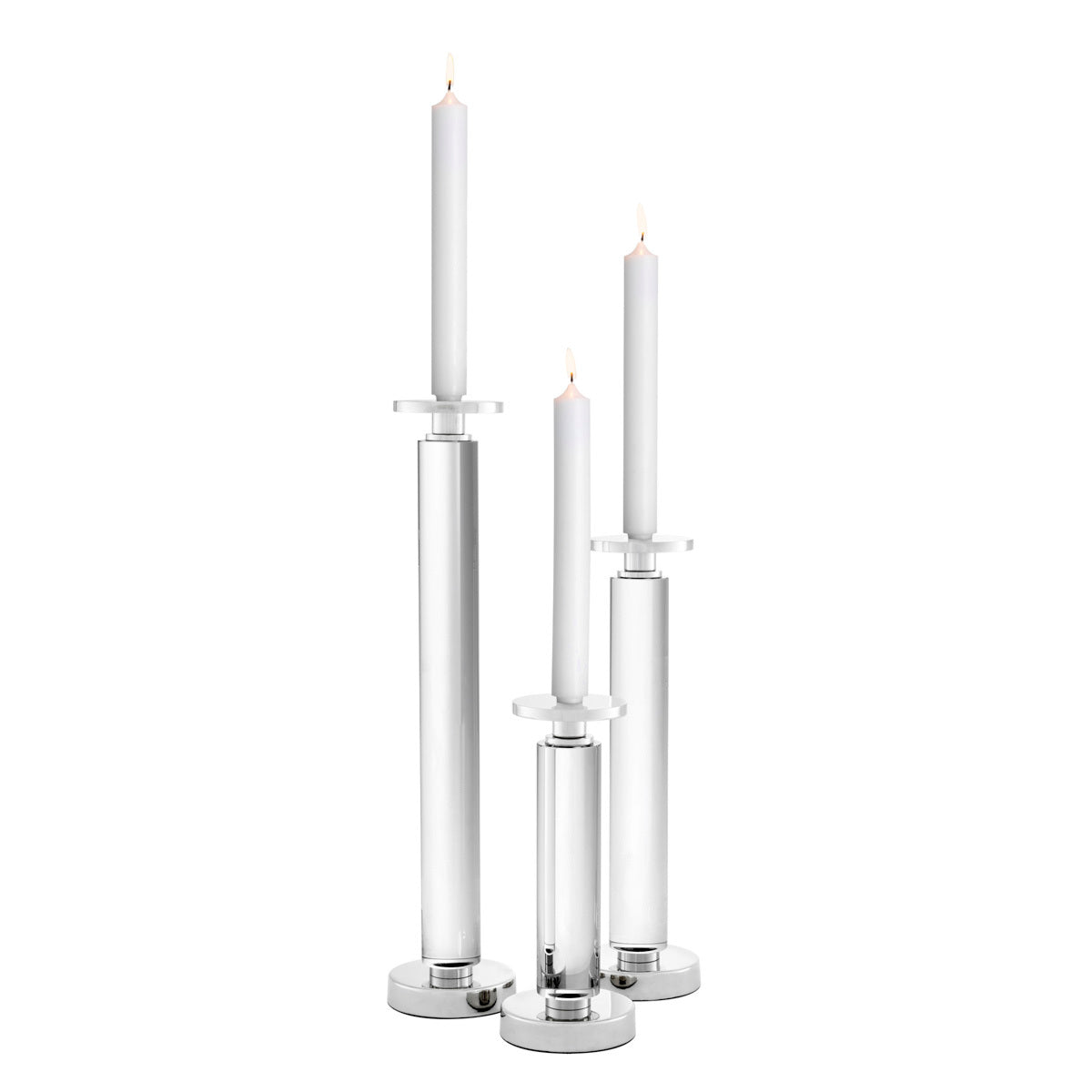 Crystal Glass Candle Holders (3) Chapman | Eichholtzmh.com 