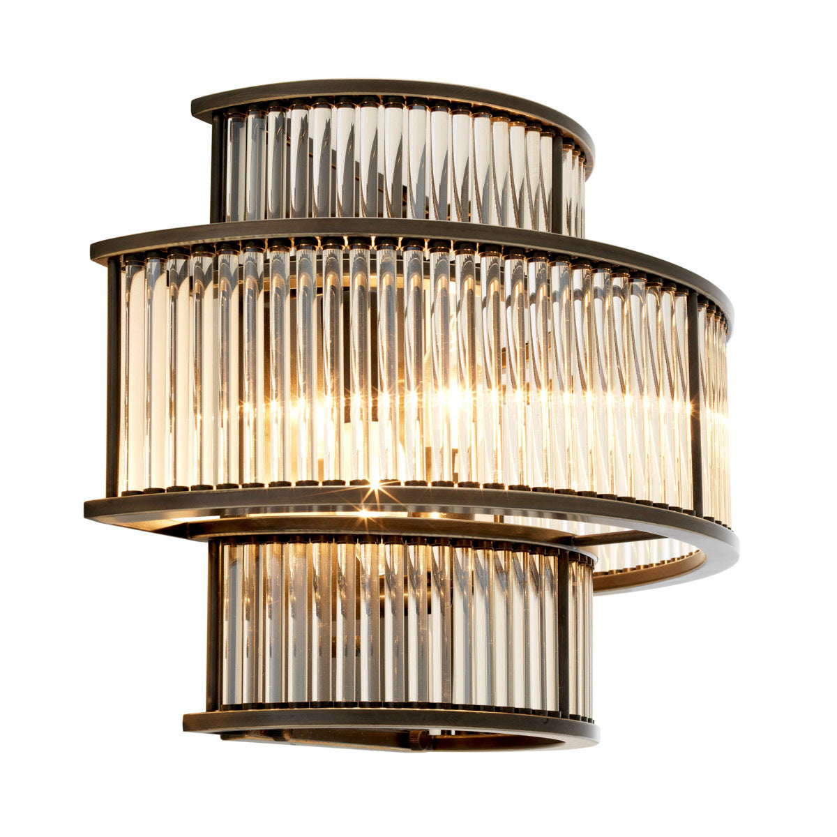 Bronze Layered Glass Wall Sconce Mancini | Eichholtzmh.com