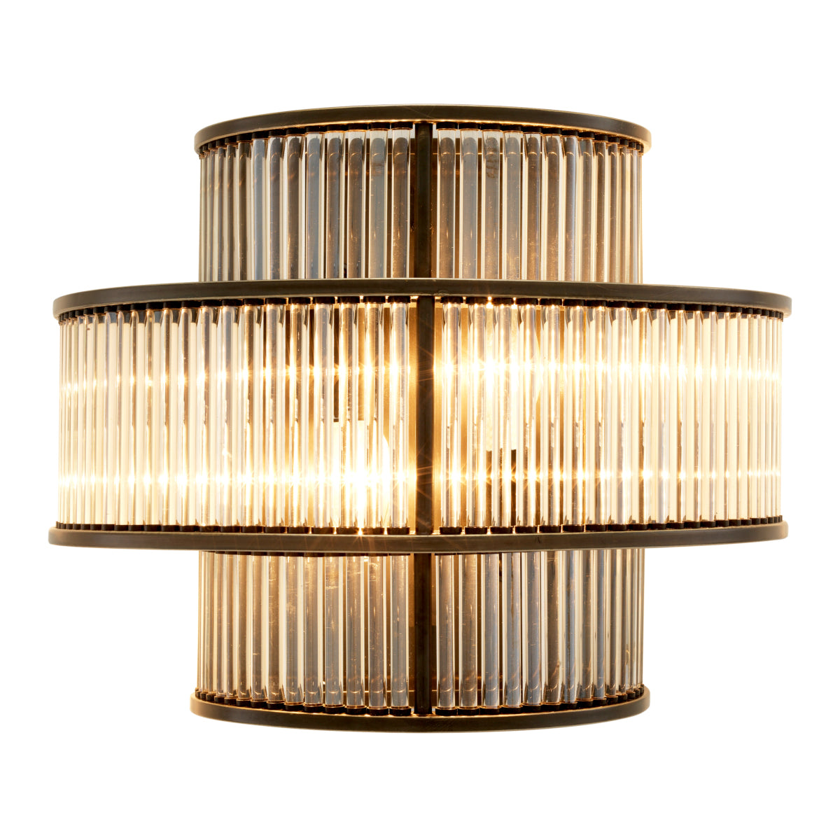 Bronze Layered Glass Wall Sconce Mancini | Eichholtzmh.com