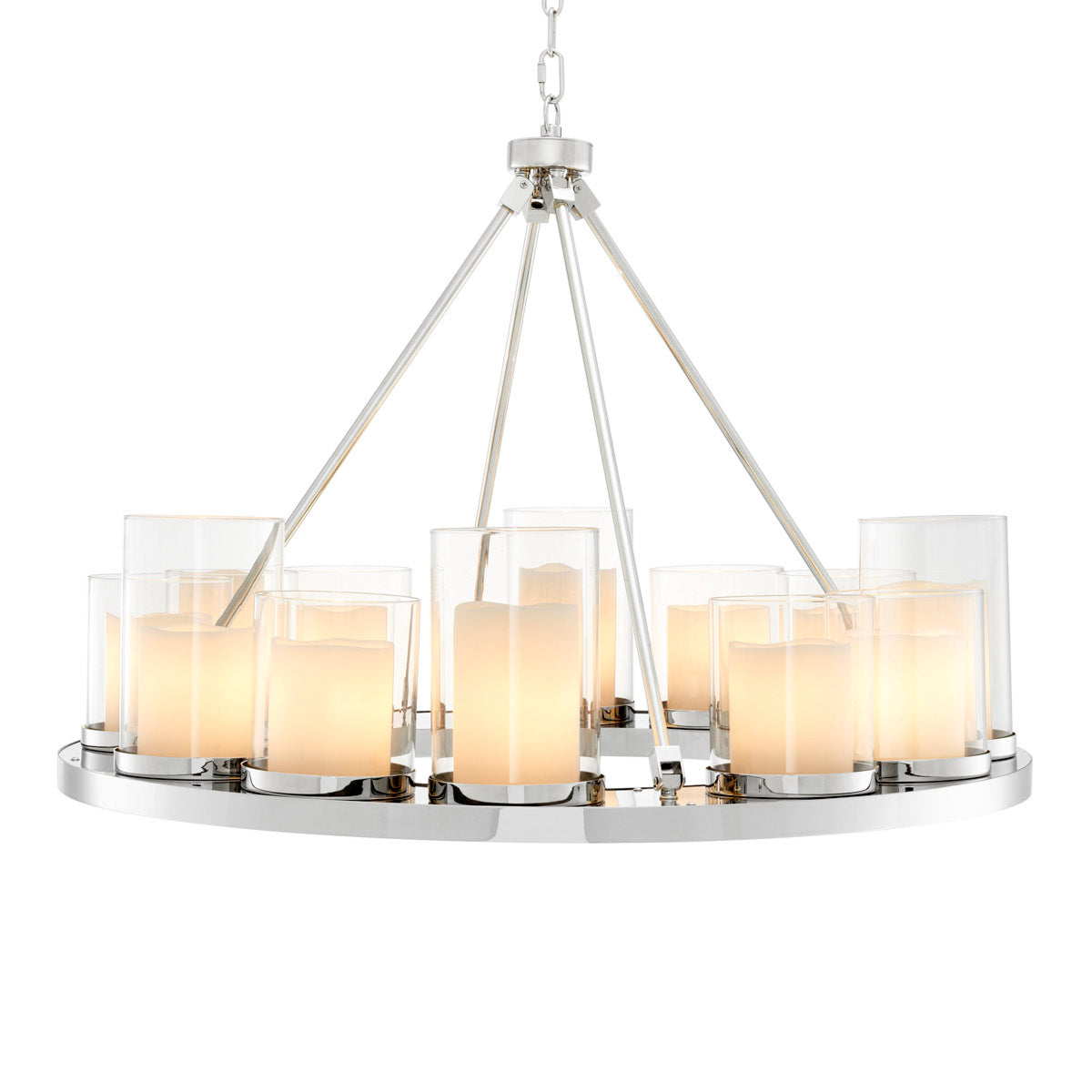 Polished Steel Chandelier Summit Round | Eichholtzmh.com