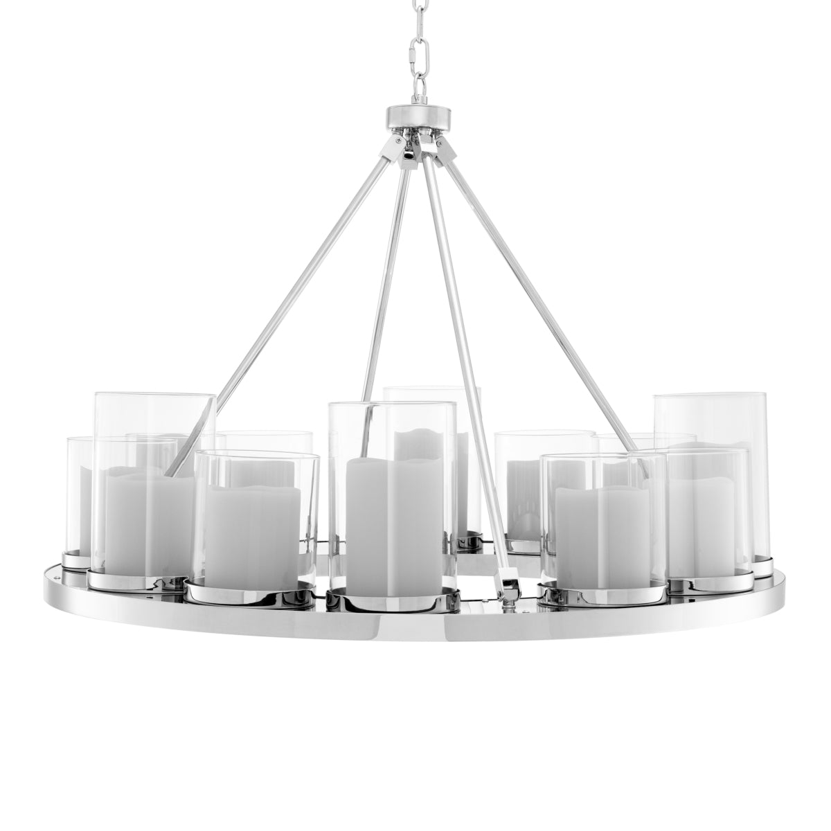 Polished Steel Chandelier Summit Round | Eichholtzmh.com