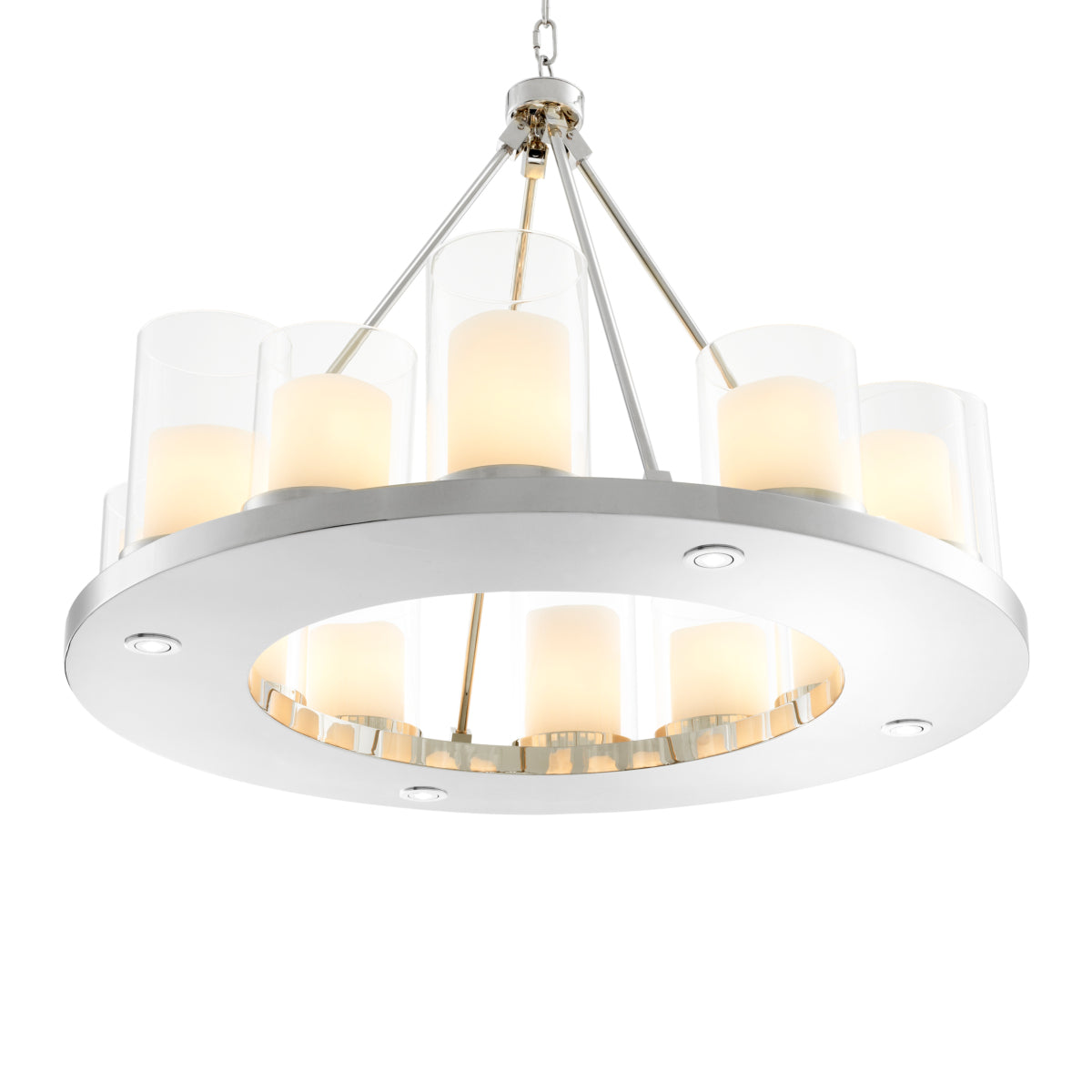 Polished Steel Chandelier Summit Round | Eichholtzmh.com
