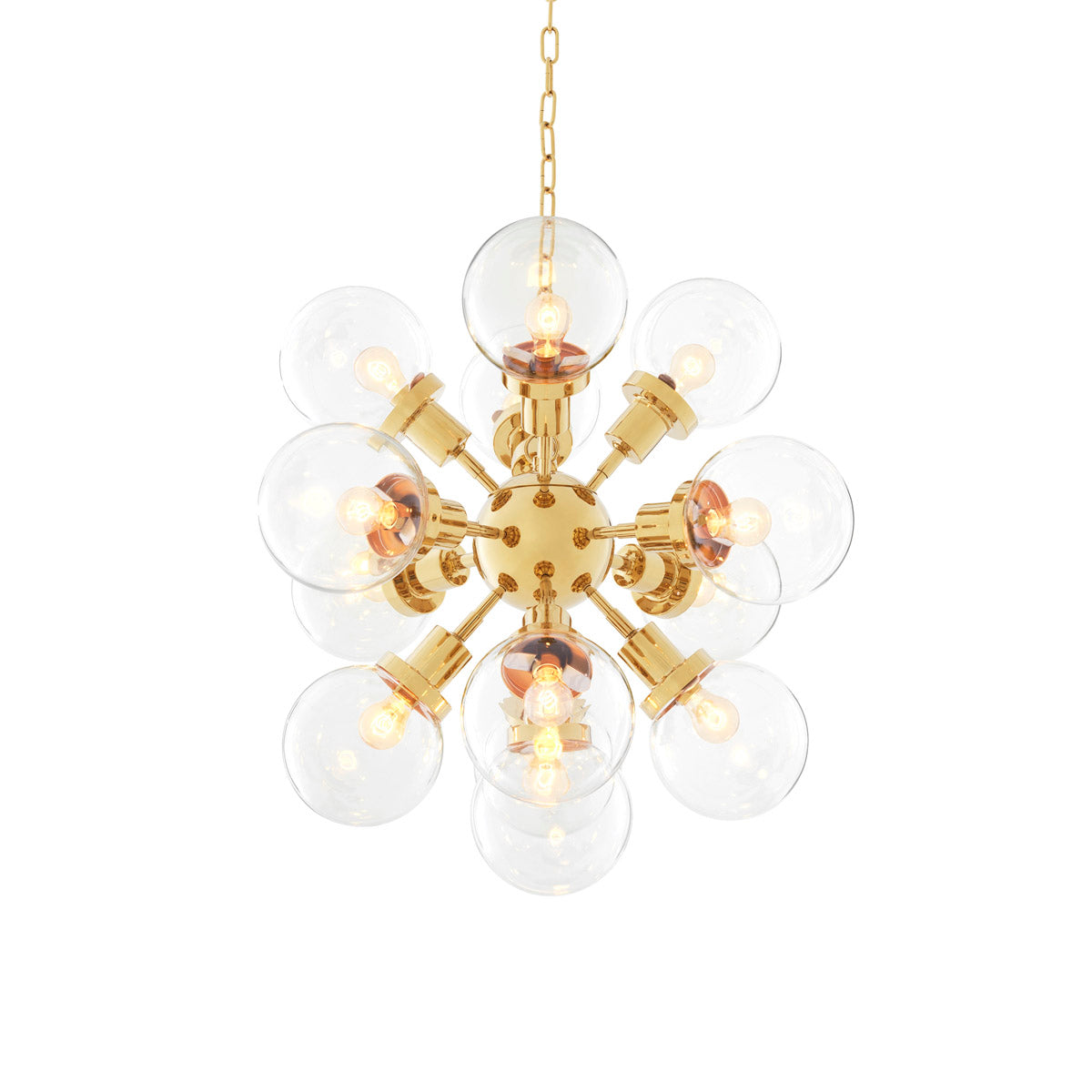 Gold Glass Globes Chandelier Ludlow | Eichholtzmh.com