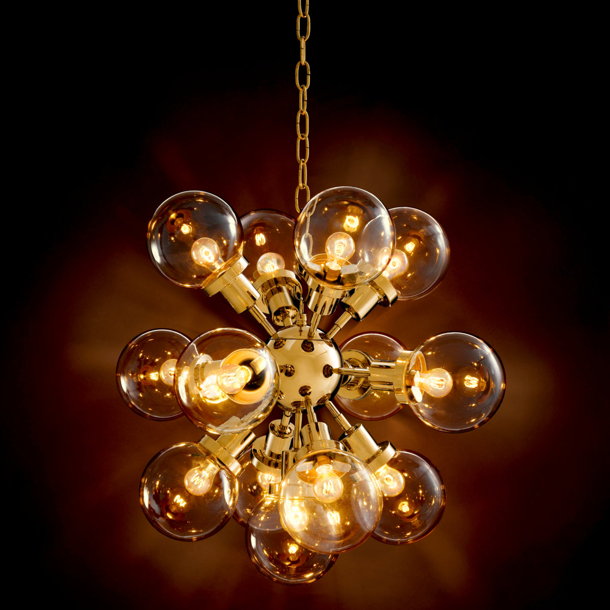 Gold Glass Globes Chandelier Ludlow | Eichholtzmh.com