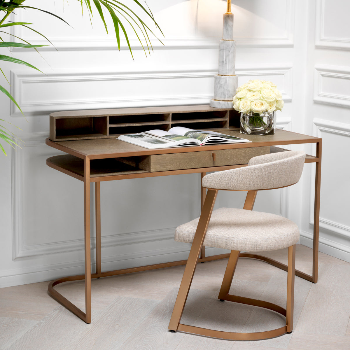 Oak 1-Drawer Desk Highland | Eichholtzmh.com