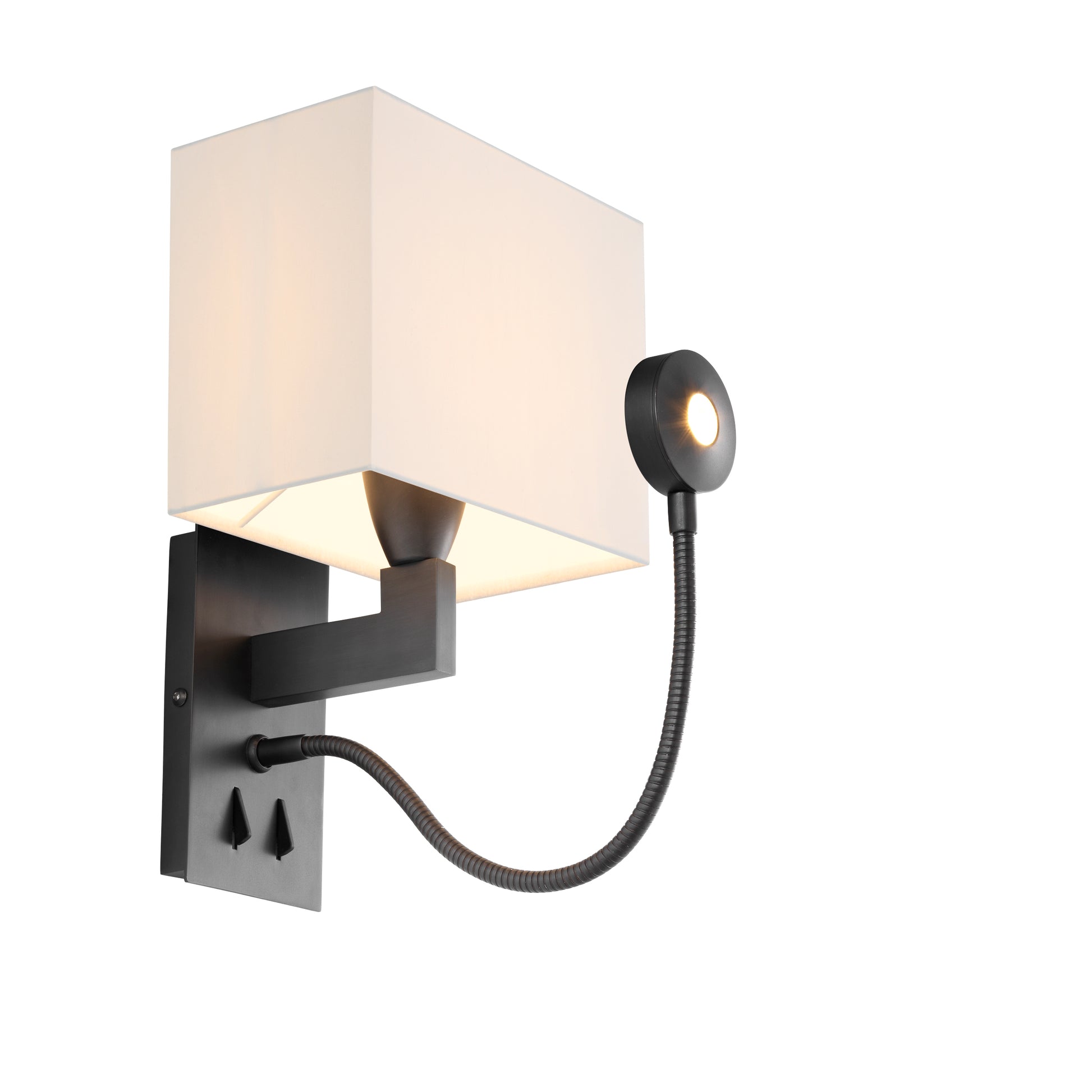 White Pleated Wall Lamp Reading | Eichholtzmh.com