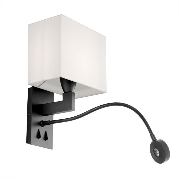 Wall Lamp Reading bronze finish incl shade