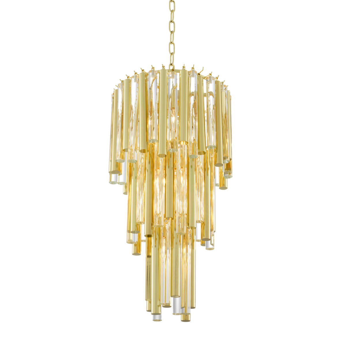 Gold Tiered Glass Chandelier Gigi S | Eichholtzmh.com