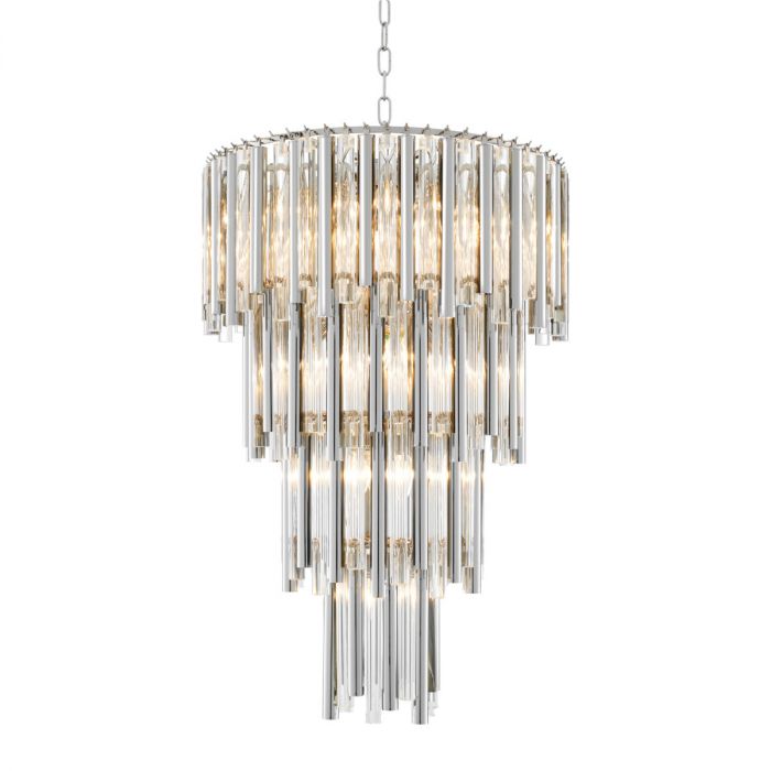 Chandelier Gigi L nickel finish