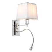 White Pleated Wall Lamp Ellington | Eichholtzmh.com