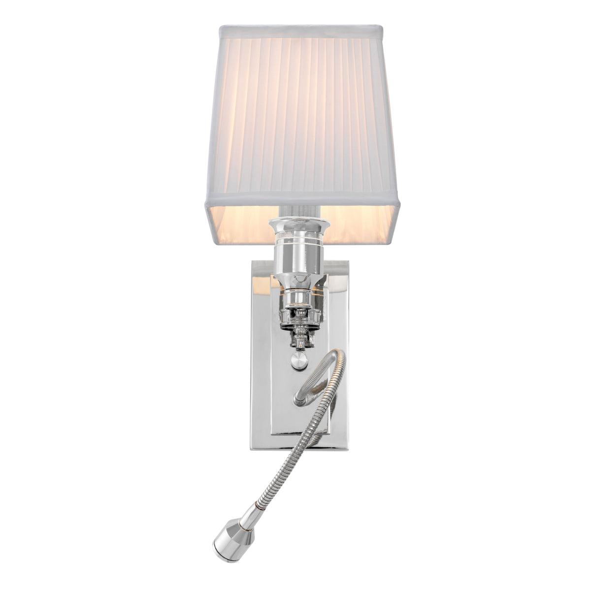 White Pleated Wall Lamp Ellington | Eichholtzmh.com