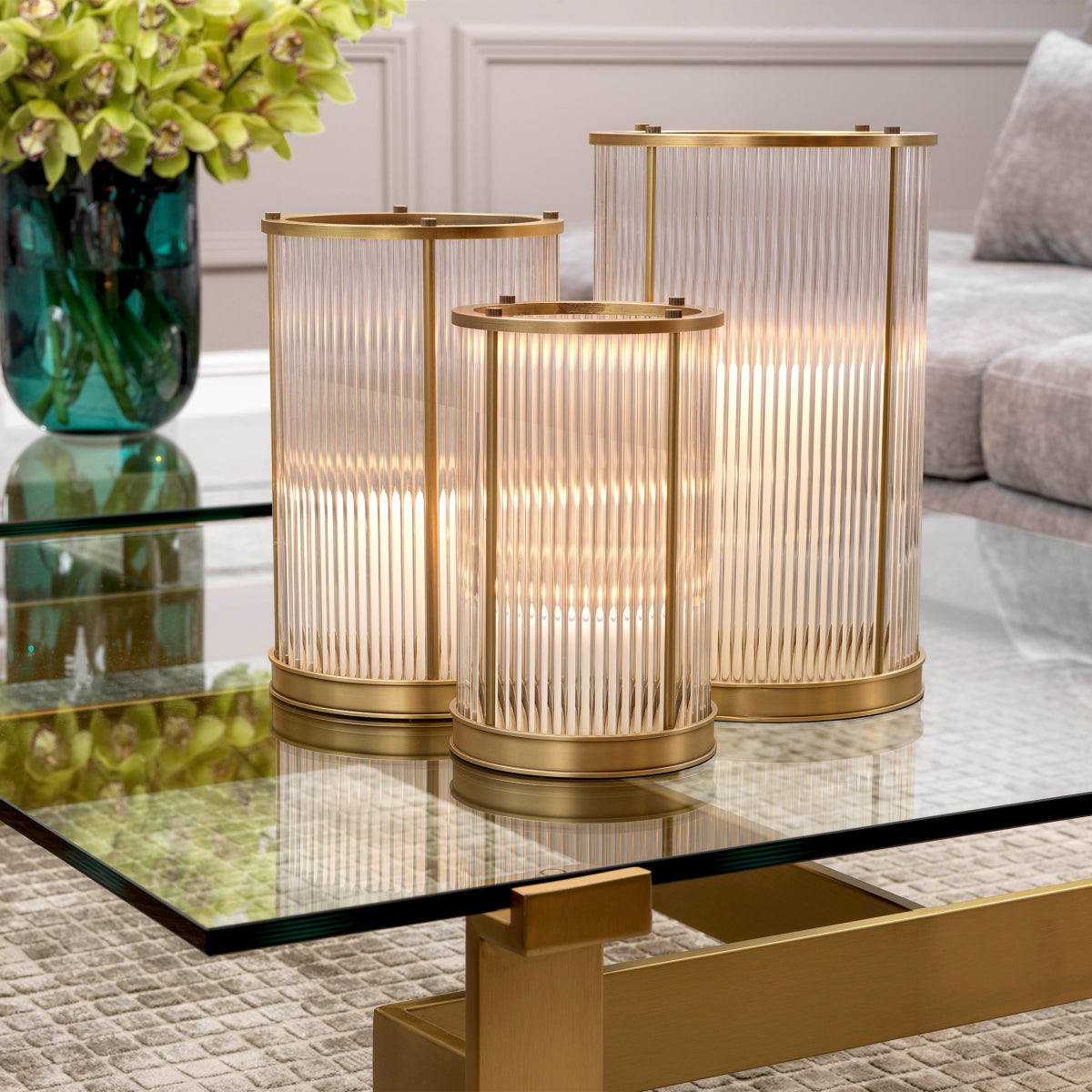 Cylindrical Glass Hurricane M Mayson | Eichholtzmh.com 