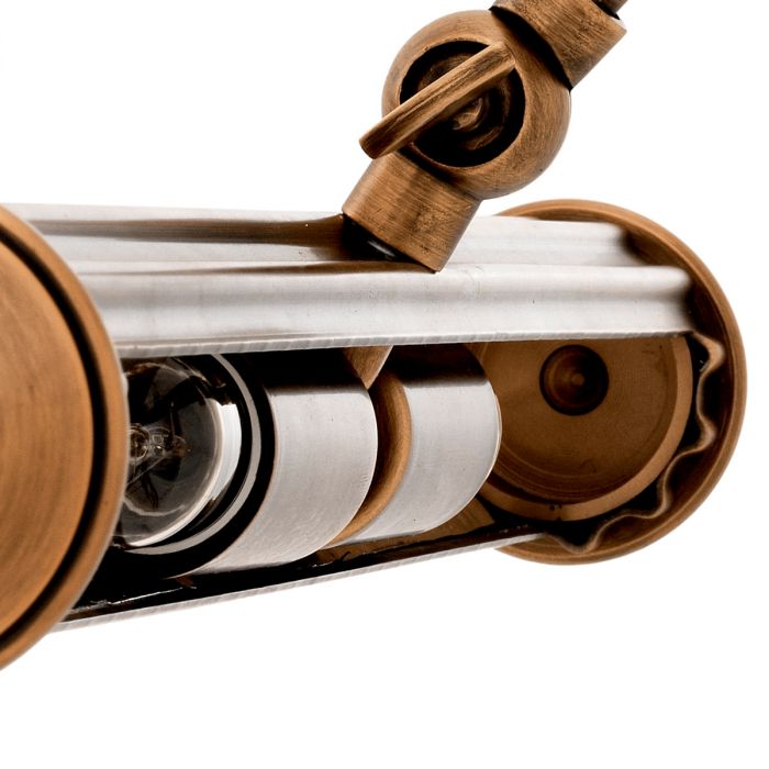 Wall Lamp Luca antique brass finish L